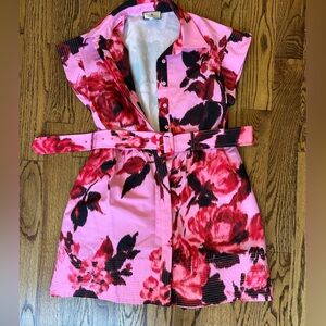 Tuckernuck Pink Floral Belted Dress
